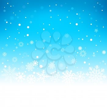 The white snow on the soft light mesh background, winter theme. No transparent objects