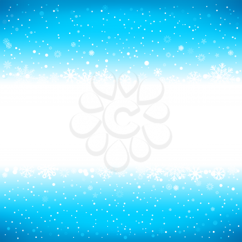 The white snow on the azure mesh background with textarea, winter theme. No transparent objects