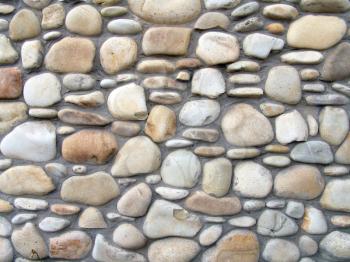 The smooth stone background, design of wall or fence