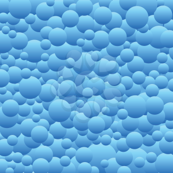 The cartoon simple many blue gradient circles texture background
