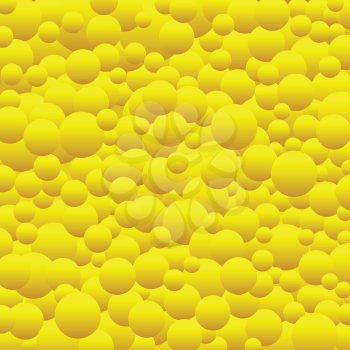 The cartoon simple many yellow gradient circles texture background