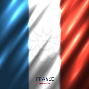 National France flag background. Great 8 country French standard banner backdrop