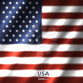 National USA flag background. Great 8 country United States of America standard banner backdrop