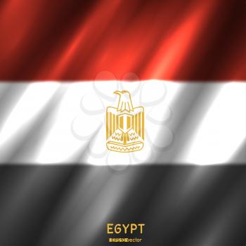 National Egypt flag background. Country Egyptian standard banner backdrop