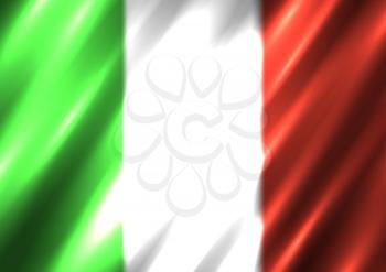 Italia national flag background. Great 8 country Italy standard banner backdrop. Easy to edit wave light shadow