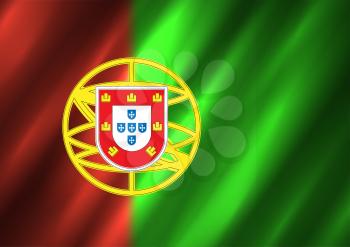 Portugal flag background. Country Portuguese standard banner backdrop