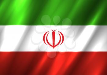 Iran flag background. Country Iranian standard banner backdrop