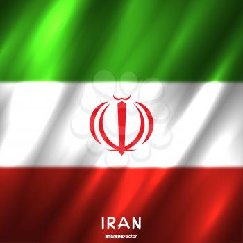 National Iran flag background. Country Iranian standard banner backdrop