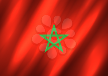 Morocco flag background. Country Moroccan standard banner backdrop