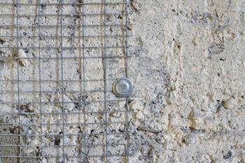 Wall reinforcement repair. Concrete base repair. Construct architecture groundwork