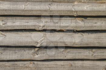 Old brown wood plank background. Wall floor or fence exterior design. Natural wooden material backdrop