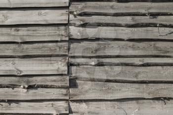 Old gray wood plank background. Wall floor or fence exterior design. Natural wooden material backdrop