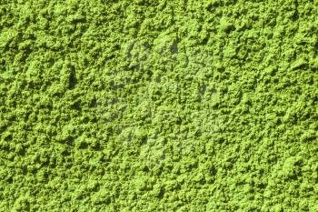 Green color decorative stucco texture background, Grunge concrete wall template backdrop