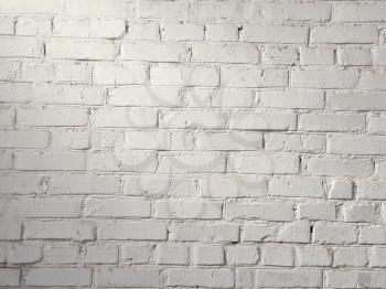 Wall from white bricks texture backdrop. Light color brick background