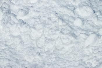 Winter snow cover texture background. Fresh snowdrift backdrop. Snowy covered landscape. Ice snowflake texture
