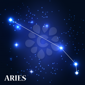 Symbol. Aries Zodiac Sign. Vector Illustration EPS10