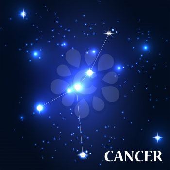 Symbol. Cancer Zodiac Sign. Vector Illustration EPS10