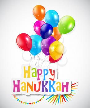 Happy Hanukkah, Jewish Holiday Background. Vector Illustration. Hanukkah is the name of the Jewish holiday. EPS10