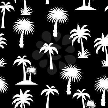 Palm Tree Seamless Pattern Vector Illustration EPS10