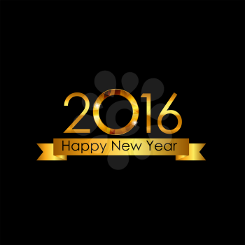 2016 New Year Background. Vector Illustration EPS10