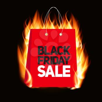 Black Friday Sale Label Vector Illustration EPS10