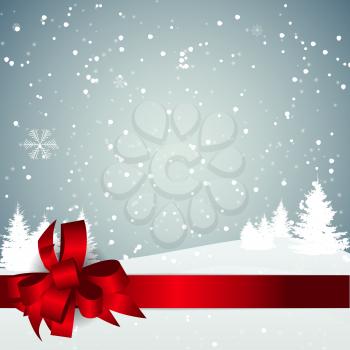 Christmas Snowflakes Background Vector Illustration
