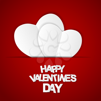 Happy Valentines Day Card. Vector Illustration EPS10