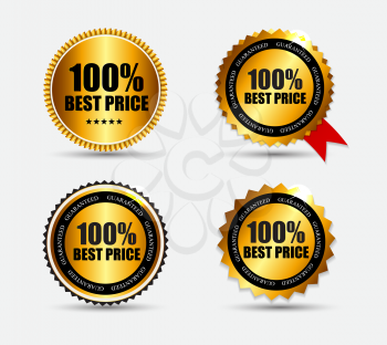 Best Price Label Set Vector Illustration EPS10