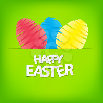Happy Easter Spring Background Vector Illustration EPS10