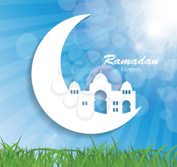 Background for Muslim Community Festival Vector Illustration EPS10