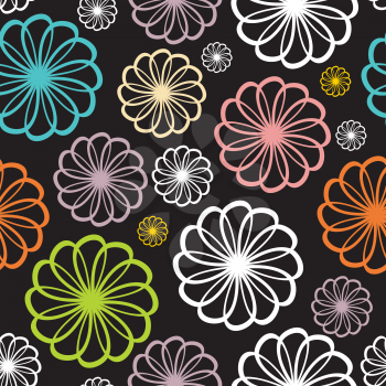Flower Seamless Pattern Background Vector Illustration EPS10