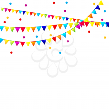 Party Background with Flags Vector Illustration.  EPS 10