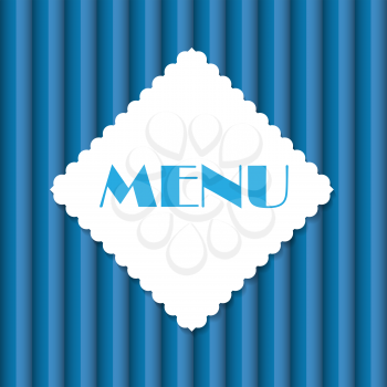 Colored Restaurant Menu Template Vector Illustration EPS10