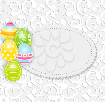 Beautiful Easter Egg Background Vector Illustration EPS10
