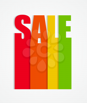 Sale Sign. Isolated on White. Vector Illustration EPS10