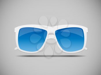Sunglasses Icon. Isolated on Gray Background. Vector Illustration EPS10