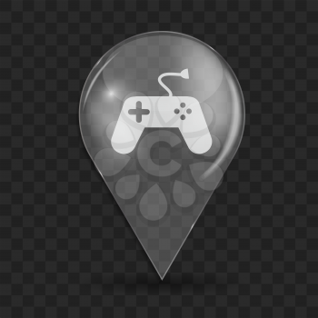 Game and Fun Glossy Icon Vector Illustration EPS10