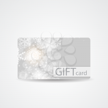 Abstract Beautiful Winter Christmas Gift Card Design, Vector Illustration.