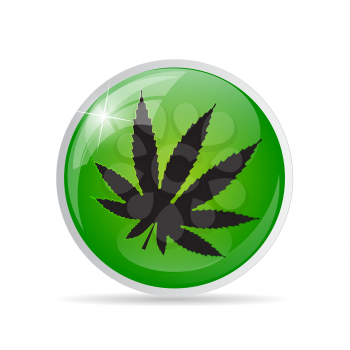 Abstract Cannabis on Background Vector Illustration EPS10