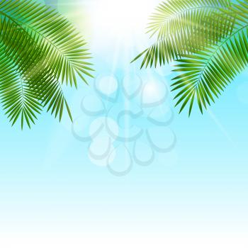 Summer Sunny Natural Background Vector Illustration EPS10