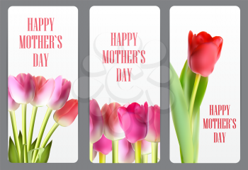 Happy Mother Day Poster Card Vector Illustration EPS10
