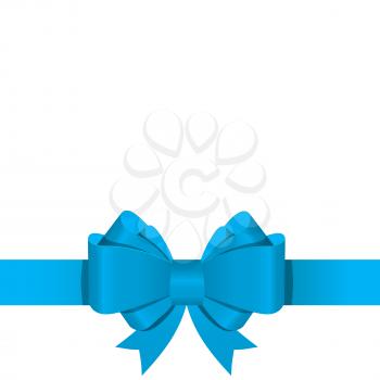 Gift Bow with Ribbon Vector Illustration EPS10