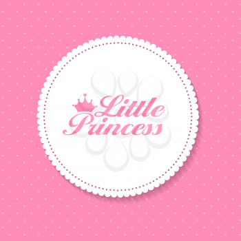 Little Princess Background Vector Illustration EPS10
