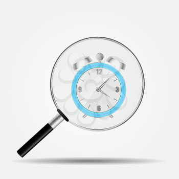 Watch Search Icon. Isolated Vector Illustration EPS10