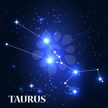 Symbol: Taurus Zodiac Sign. Vector Illustration. EPS10