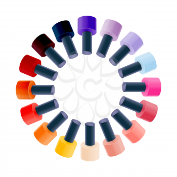 Realistic Nail Polish Isolted Vector Illustration EPS10