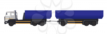 Blue Most Car Truck. Vector Illustration. EPS10