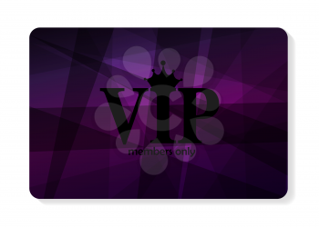 Dark VIP Members Card Vector Illustration EPS10