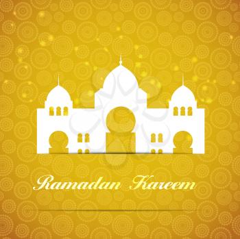 Background for Muslim Community Festival Vector Illustration EPS10