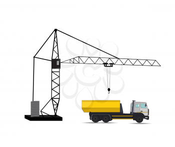 Construction Machinery. Vector Illustration. EPS10